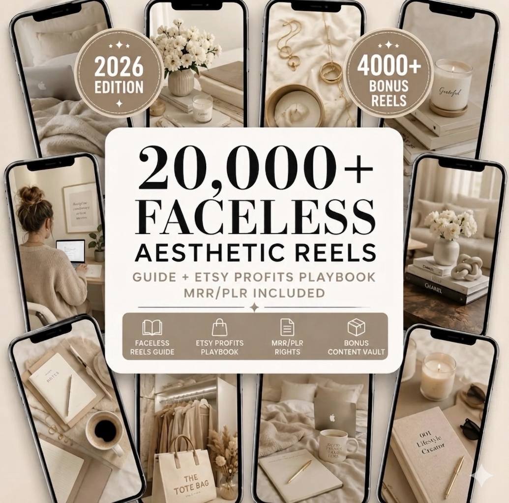 20000+ Faceless Reels Bundle | Luxury Aesthetic Videos